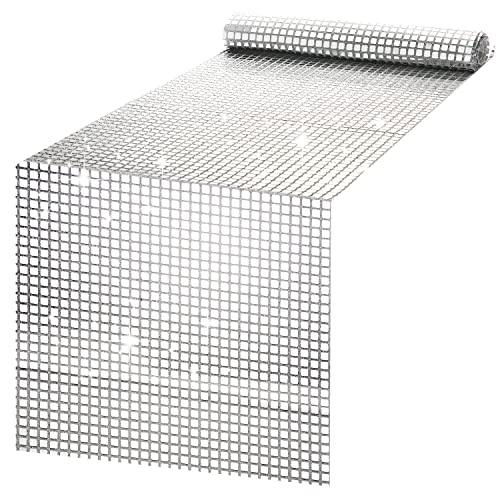 Disco Party Tischläufer, 30 x 275 cm Silber Disco Tischdecke Glitzer 70er 80er Disco Kugel Tischdekoration für die Retro 70er Themen Geburtstags Tanzparty Hochzeit Disco Party Tischläufer, 30 x 275 cm Silber Disco Tischdecke Glitzer 70er 80er Disco Kugel Tischdekoration für die Retro 70er Themen Geburtstags Tanzparty Hochzeit von LUTER