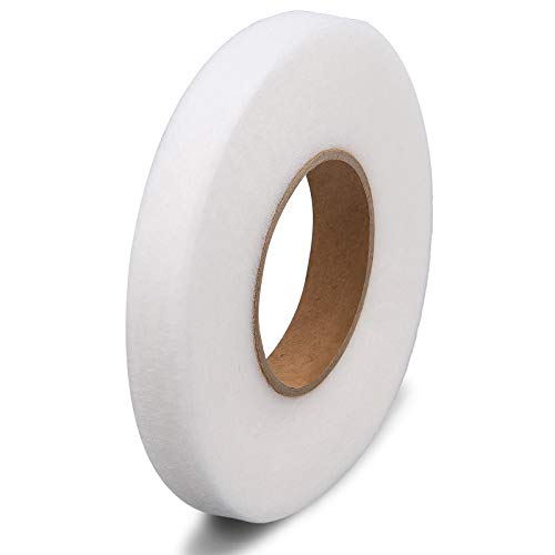 LUTER 15 mm x 64 m Fusionsband aus Stoff, zum Aufbügeln, mit Klebeband, zum Einsäumen von gebrochener Kleidung, Jeans, Stoff von LUTER