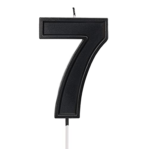 LUTER 3,94 Zoll Übergroße Geburtstagskerzen, Schwarze Geburtstagstortenkerzen Zahlenkerze Kerze Geburtstag Birthday Candles für Hochzeit Party Kinder Erwachsene Nummer 7 LUTER 3,94 Zoll Übergroße Geburtstagskerzen, Schwarze Geburtstagstortenkerzen Zahlenkerze Kerze Geburtstag Birthday Candles für Hochzeit Party Kinder Erwachsene Nummer 7 von LUTER