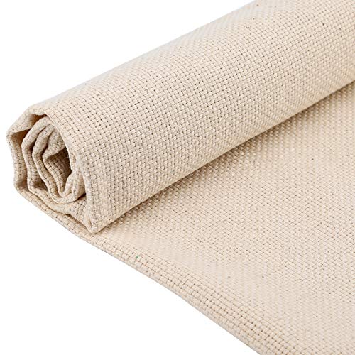 LUTER 67 x 50 cm Nähstoff, Leinenstoff, Mönchstoff, für Stanznadel, Teppichnadel und Klemmnadel von LUTER