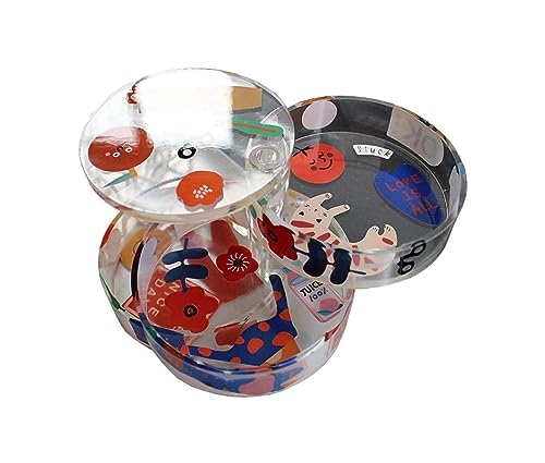 Schmuckkästen 360 ° drehbare Schmuckschatulle mit süßem Tiermuster, 3-lagiges Reise-Schmucktablett, kleiner Schmuck Geschenke Schmuckkästen 360 ° drehbare Schmuckschatulle mit süßem Tiermuster, 3-lagiges Reise-Schmucktablett, kleiner Schmuck Geschenke von LUTFI