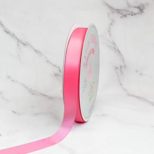 Creative Ideas einseitiges Satinband, 2,2 cm, 91,4 m, Babypuppe, Rosa von LUV RIBBONS