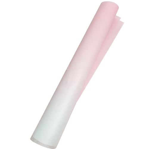 20 Blätter Bunt Seidenpapier, 50 * 70cm Rosa Weiße Gradienten Seiden Papier, Geschenk Seidenpapier Dekoration, Kunstpapier Blätter für DIY Hochzeit Geburtstag Party Crafts Blumen Dekoration (C) von LUVDECO