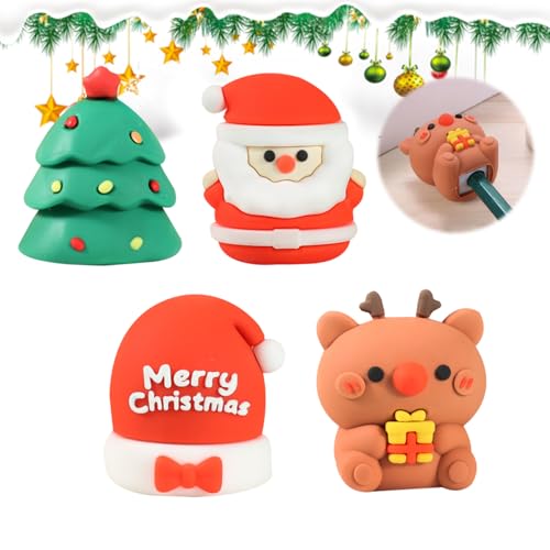 4 Stück Weihnachts Bleistiftspitzer Kleine Manuelle Anspitzer Weihnachten Niedliche Muster Bleistift Anspitzer für Kinder Schule Heim Büro Schreibwaren Xmas Party Taschenfüller 4 Stück Weihnachts Bleistiftspitzer Kleine Manuelle Anspitzer Weihnachten Niedliche Muster Bleistift Anspitzer für Kinder Schule Heim Büro Schreibwaren Xmas Party Taschenfüller von LUVDECO