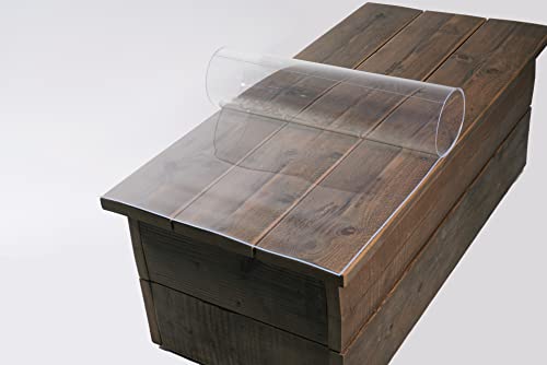 Tischfolie transparent 2mm deutsche Produktion, Edelglanz, Tischdecke nach Maß,Exakter Schnitt!! sicheres deutsches Produkt, Kein Billigimport!!!! (50x120) von LUXori