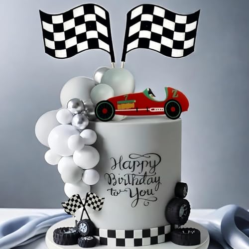 35 Stück Rennwagen Tortendeko, Auto Thematische Geburtstag Deko, Rennwagen Kuchendeko,Kuchen Topper, Karierte Flagge Cupcake Topper, für Jungen und Kinder Geburtstagsparty, Sport Theme Party 35 Stück Rennwagen Tortendeko, Auto Thematische Geburtstag Deko, Rennwagen Kuchendeko,Kuchen Topper, Karierte Flagge Cupcake Topper, für Jungen und Kinder Geburtstagsparty, Sport Theme Party von LUYANFX