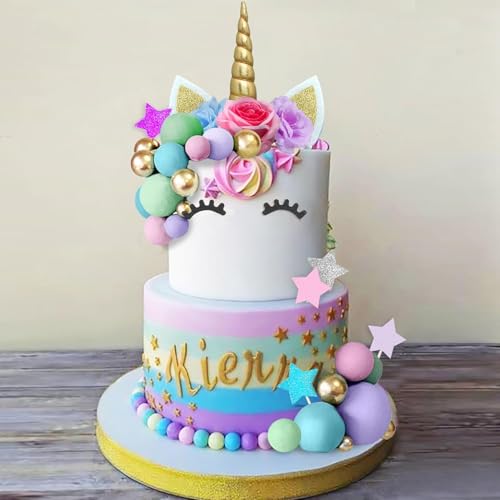 38 Stück Einhorn Tortendeko,Goldn Einhorn Kuchen Topper,Niedlich Einhorn Kuchendeko mit Blume Sterne Ball Cake Topper für Junge Mädchen Kinder Baby Dusche Geburtstag Hochzeit Party Dekoration 38 Stück Einhorn Tortendeko,Goldn Einhorn Kuchen Topper,Niedlich Einhorn Kuchendeko mit Blume Sterne Ball Cake Topper für Junge Mädchen Kinder Baby Dusche Geburtstag Hochzeit Party Dekoration von LUYANFX
