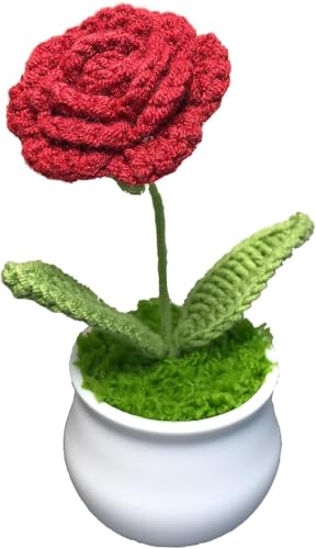 Gehäkelte Blumen Häkelblumen Niedliche Topfblume, Gestrickte Häkeln Plüsch Blume Geschenk Geburtstag, Süße Kleine Handgefertigte Topfpflanzen Gestrickt Künstliche Mini-Topfblumen Desktop Dekorationen Gehäkelte Blumen Häkelblumen Niedliche Topfblume, Gestrickte Häkeln Plüsch Blume Geschenk Geburtstag, Süße Kleine Handgefertigte Topfpflanzen Gestrickt Künstliche Mini-Topfblumen Desktop Dekorationen von LUYANFX