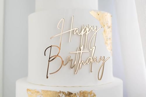 Happy Birthday Tortendeko Gold Cake Topper Geburtstag Glitter Happy Birthday Kuchen Deko Funkelnde für Frauen, Mädchen, Männer, Jungen Happy Birthday Tortendeko Gold Cake Topper Geburtstag Glitter Happy Birthday Kuchen Deko Funkelnde für Frauen, Mädchen, Männer, Jungen von LUYANFX