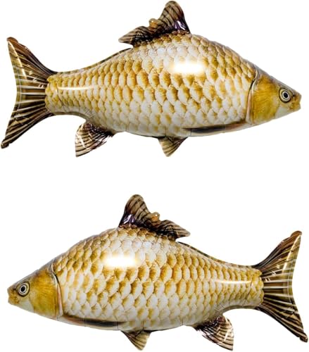 LUYIEDHA 2 Stück Fisch Folienballon, niedliche Fisch Förmige Party Ballon Aluminiumfolie, Ballon Party Deko für Kinder niedliche Fisch Ballons für Fischen Geburtstags Party (Mehrfarbig A) von LUYIEDHA