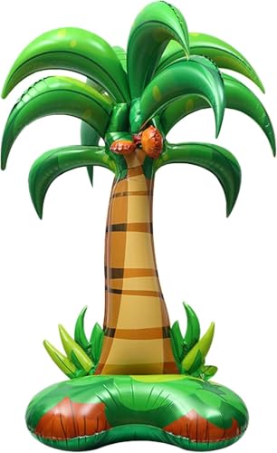 LUYIEDHA Hawaii Deko Kokosnuss Palme Ballons Stehend, Aufblasbare Palme, Kokosnuss Palmen Luftballon Stehender, Hawaii Party Deko Helium Ballon für Strand Tropisch, Sommer Party Deko (Multicolor A) von LUYIEDHA