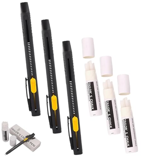 LUYJWZN Heat Erasable Fabric Marker for Sewing, Washable Erasable Replaceable Refill Marker Pen, Heat Erasables Pens for Fabric, Embroidery, Quilting (3PCS) von LUYJWZN