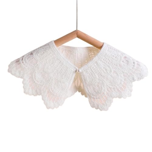 LUYSGBXR Krageneinsatz Damen Spitzenstoff-Ausschnitt, Abnehmbarer falscher Kragen, atmungsaktiv, hohl, bequemer Patch(Style 2) von LUYSGBXR