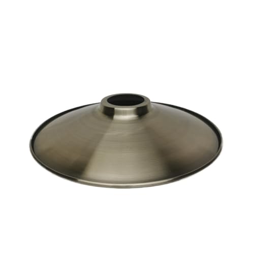 LUYSGBXR Lampenschirm Lampenschirm aus Metall, fertiger Lampenschirm aus Eisen, 4 Stile, Lampenschirme for Selbermachen, Metall, gebürstet, Goldbronze, Lampenzubehör(Antique Cyan A) von LUYSGBXR