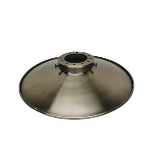 LUYSGBXR Lampenschirm Lampenschirm aus Metall, fertiger Lampenschirm aus Eisen, 4 Stile, Lampenschirme for Selbermachen, Metall, gebürstet, Goldbronze, Lampenzubehör(Cyan A with Holder) von LUYSGBXR