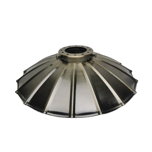 LUYSGBXR Lampenschirm Lampenschirm aus Metall, fertiger Lampenschirm aus Eisen, 4 Stile, Lampenschirme for Selbermachen, Metall, gebürstet, Goldbronze, Lampenzubehör(Cyan F with Holder) von LUYSGBXR