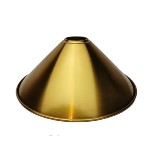 LUYSGBXR Lampenschirm Lampenschirm aus Metall, fertiger Lampenschirm aus Eisen, 4 Stile, Lampenschirme for Selbermachen, Metall, gebürstet, Goldbronze, Lampenzubehör(E Antique Gold) von LUYSGBXR