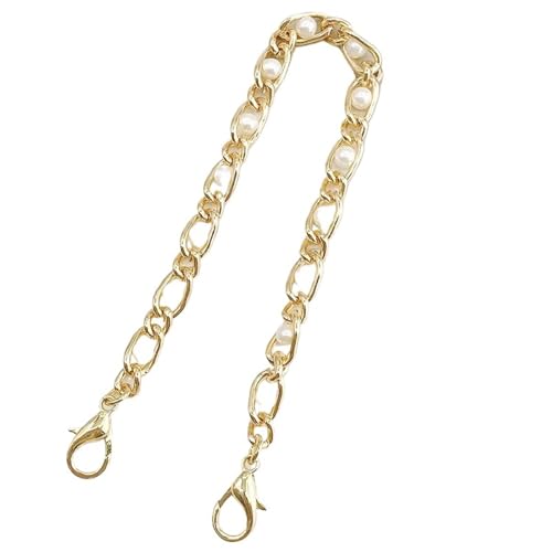 LUYSGBXR Perlenkette Verlängerung 40cm/120cm Perle Tasche Kette Ersatz Schulter Tasche Strap Griff Gürtel Tasche Teile(40cm) von LUYSGBXR