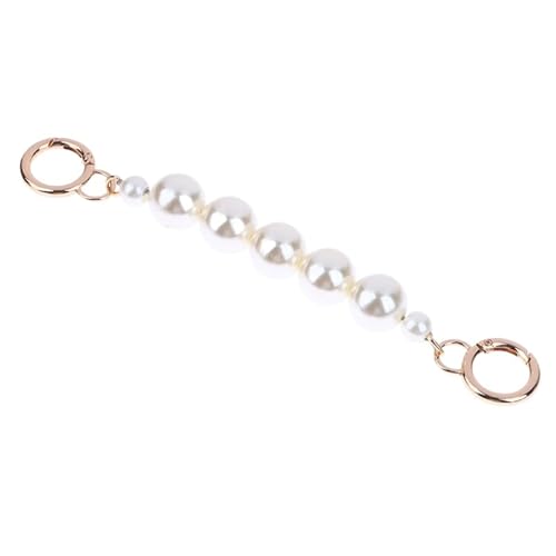 LUYSGBXR Perlenkette Verlängerung Perlentaschenkette, Riemenverlängerung, Taschenkette for Aufhängen, Perlen-Dekokette, Mädchentaschen-Accessoires, Handtaschenkette, Schultertaschenkette(18CM) von LUYSGBXR