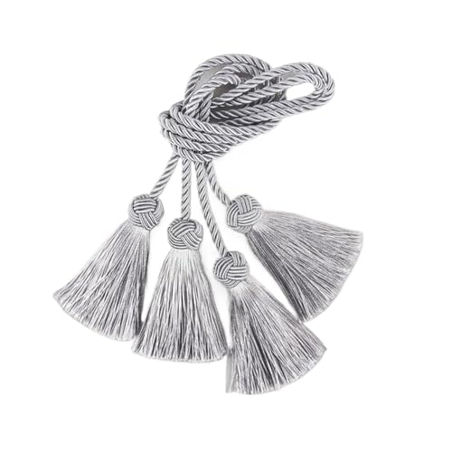 LUYSGBXR Raffhalter Für Vorhänge 1 Paar Quaste Fringe Trim Quasten Zimmer Dekoration Vorhang Zubehör(Grey) von LUYSGBXR