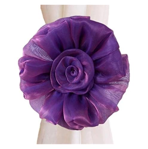 LUYSGBXR Raffhalter Für Vorhänge 1PCS Zimmer Schnalle Halter Vorhang Tieback Vorhang Tieback Clip-auf Krawatte Halter Decor(Purple) von LUYSGBXR