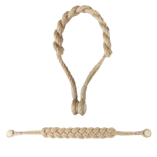 LUYSGBXR Raffhalter Für Vorhänge 1Pc Vorhang Tieback Zimmer Zubehör Vorhang Halter Clip Baumwolle Seil Schnalle(Beige) von LUYSGBXR