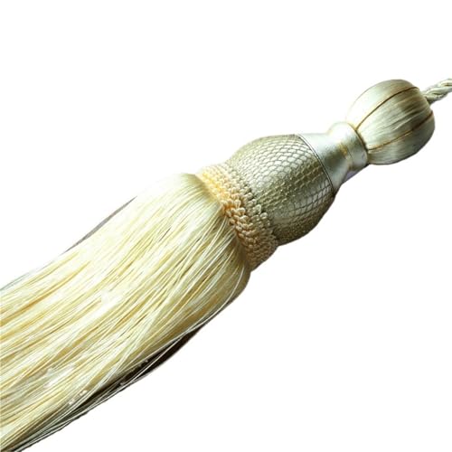 LUYSGBXR Raffhalter Für Vorhänge 1pc Vorhang Schnalle Clips & Raffhalter Pflicht Dekorative Halter for Vorhänge Quasten(Beige 2) von LUYSGBXR