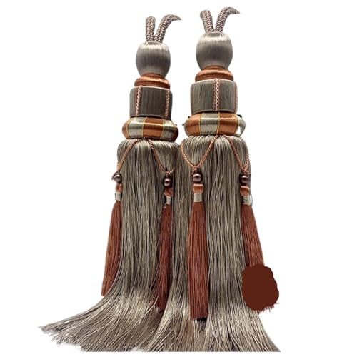 LUYSGBXR Raffhalter Für Vorhänge 2 PCS Vorhang Quaste Riemen Paar Set Krawatte Krawatte Wohnzimmer Dekoration(Tieback12) von LUYSGBXR
