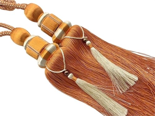LUYSGBXR Raffhalter Für Vorhänge 2 PCS Vorhang Quaste Riemen Paar Set Krawatte Krawatte Wohnzimmer Dekoration(Tieback13) von LUYSGBXR