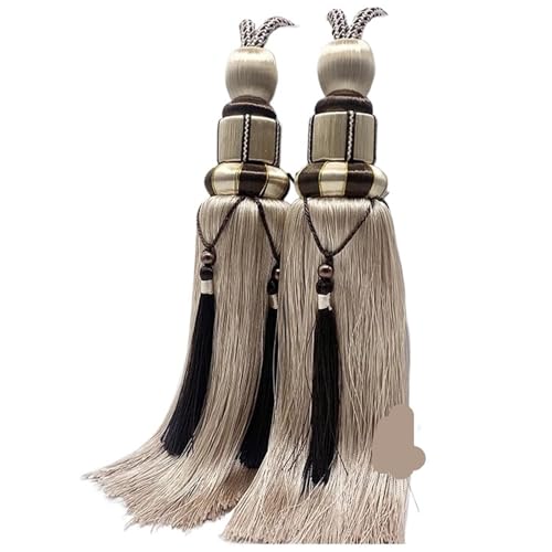 LUYSGBXR Raffhalter Für Vorhänge 2 PCS Vorhang Quaste Riemen Paar Set Krawatte Krawatte Wohnzimmer Dekoration(Tieback9) von LUYSGBXR