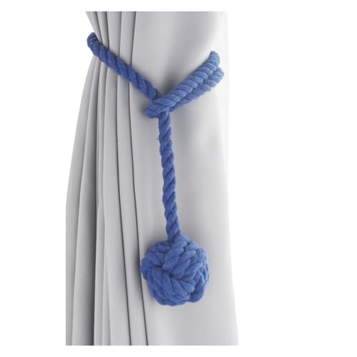 LUYSGBXR Raffhalter Für Vorhänge 2 Stück Vorhang-Clips-Halter mit Riemen, Dickes Seil-Design(Blue 1) von LUYSGBXR