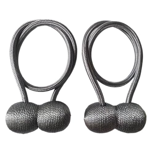 LUYSGBXR Raffhalter Für Vorhänge 2 Stück Vorhang-Raffhalter, Design-Vorhanghalter, Badezimmer-Duschvorhang-Zubehör(Gray 1) von LUYSGBXR