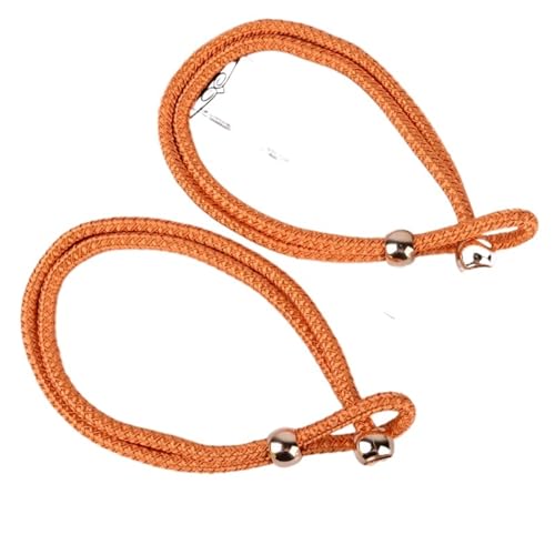 LUYSGBXR Raffhalter Für Vorhänge 2 Stück Vorhanggurte, Gaze-Vorhangschnallen, dekorative Accessoires, Seilhaken(Orange) von LUYSGBXR