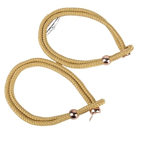 LUYSGBXR Raffhalter Für Vorhänge 2 Stück Vorhanggurte, Gaze-Vorhangschnallen, dekorative Accessoires, Seilhaken(Yellow) von LUYSGBXR