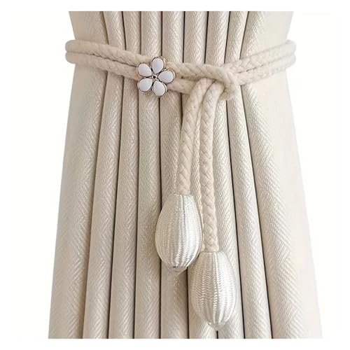 LUYSGBXR Raffhalter Für Vorhänge 2 stücke Vorhang Krawatten Mit Schnallen Einstellbar for Elegante Wohnkultur Vorhang Zubehör(Yellow) von LUYSGBXR