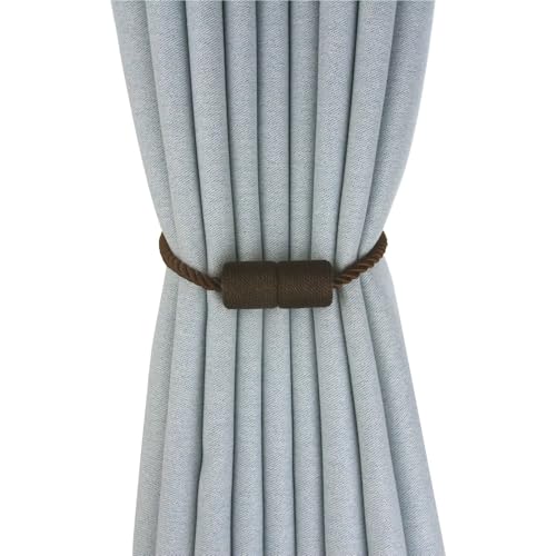 LUYSGBXR Raffhalter Für Vorhänge 2Pcs Vorhang Halter Fenster Raffhalter for Wohnkultur Wiederverwendbare(Coffee) von LUYSGBXR