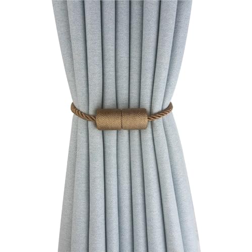 LUYSGBXR Raffhalter Für Vorhänge 2Pcs Vorhang Halter Fenster Raffhalter for Wohnkultur Wiederverwendbare(Khaki) von LUYSGBXR