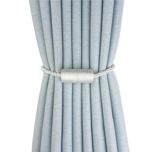 LUYSGBXR Raffhalter Für Vorhänge 2Pcs Vorhang Halter Fenster Raffhalter for Wohnkultur Wiederverwendbare(White) von LUYSGBXR