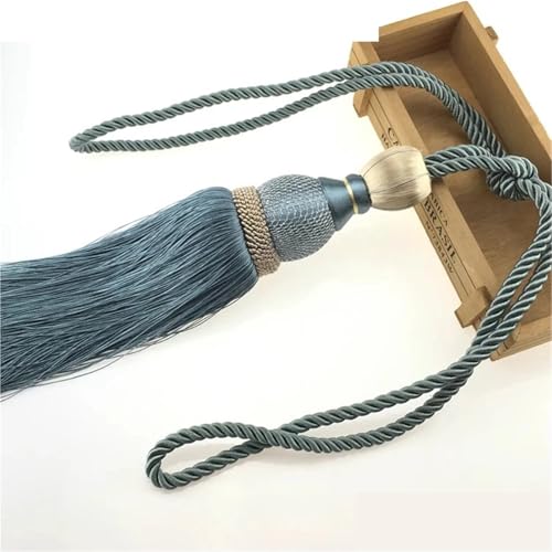 LUYSGBXR Raffhalter Für Vorhänge EIN Paar Vorhang Raffhalter for Wohnkultur Raffhalter Vorhang Riemen Quasten Zubehör(Color 1) von LUYSGBXR