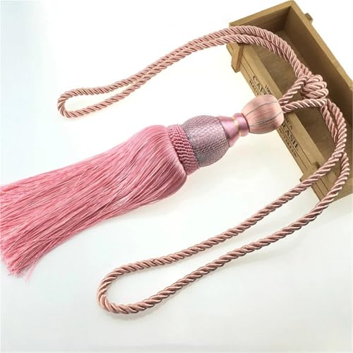 LUYSGBXR Raffhalter Für Vorhänge EIN Paar Vorhang Raffhalter for Wohnkultur Raffhalter Vorhang Riemen Quasten Zubehör(Color 11) von LUYSGBXR