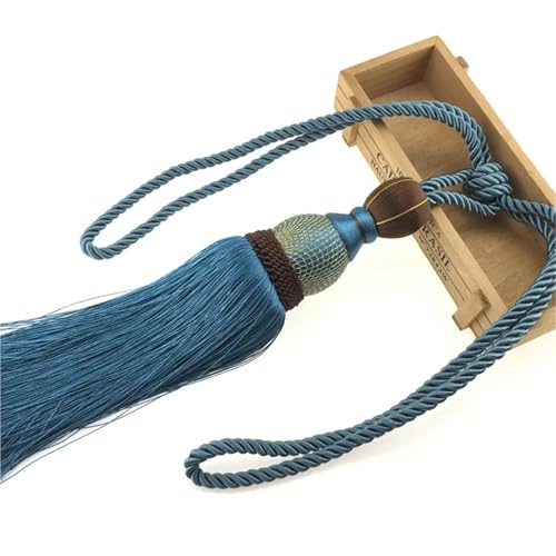 LUYSGBXR Raffhalter Für Vorhänge EIN Paar Vorhang Raffhalter for Wohnkultur Raffhalter Vorhang Riemen Quasten Zubehör(Color 2) von LUYSGBXR