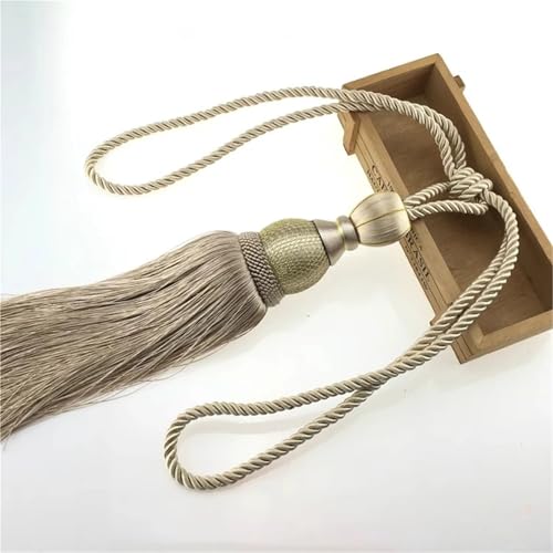 LUYSGBXR Raffhalter Für Vorhänge EIN Paar Vorhang Raffhalter for Wohnkultur Raffhalter Vorhang Riemen Quasten Zubehör(Color 4) von LUYSGBXR