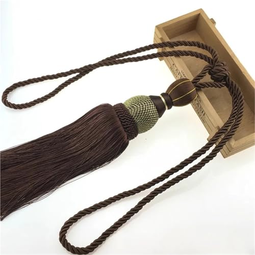 LUYSGBXR Raffhalter Für Vorhänge EIN Paar Vorhang Raffhalter for Wohnkultur Raffhalter Vorhang Riemen Quasten Zubehör(Color 5) von LUYSGBXR