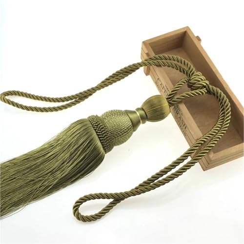 LUYSGBXR Raffhalter Für Vorhänge EIN Paar Vorhang Raffhalter for Wohnkultur Raffhalter Vorhang Riemen Quasten Zubehör(Color 7) von LUYSGBXR