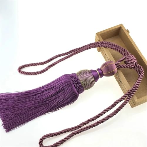 LUYSGBXR Raffhalter Für Vorhänge EIN Paar Vorhang Raffhalter for Wohnkultur Raffhalter Vorhang Riemen Quasten Zubehör(Color 8) von LUYSGBXR