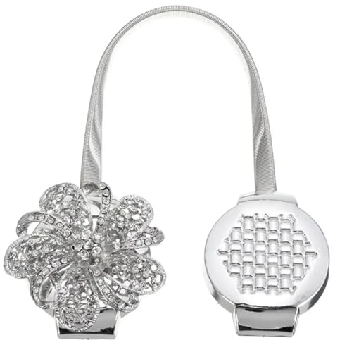 LUYSGBXR Raffhalter Für Vorhänge Vorhänge Raffhalter Einziehbare Vorhangclips Holdbacks Raffhalter for Wohnkultur(Silver) von LUYSGBXR