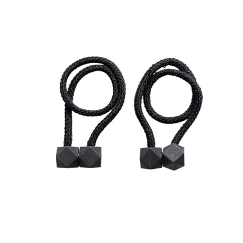 LUYSGBXR Raffhalter Für Vorhänge Vorhang Krawatte Seil Rücken Holdbacks Clips Zubehör Home Dekorationen Bindung Seil(Black,1PC) von LUYSGBXR