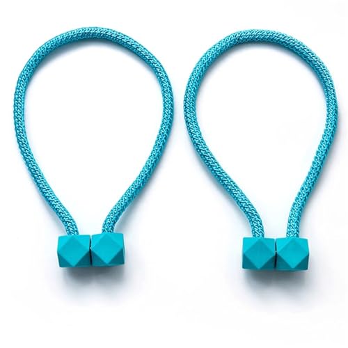 LUYSGBXR Raffhalter Für Vorhänge Vorhang Krawatte Seil Rücken Holdbacks Clips Zubehör Home Dekorationen Bindung Seil(Blue 2,1PC) von LUYSGBXR
