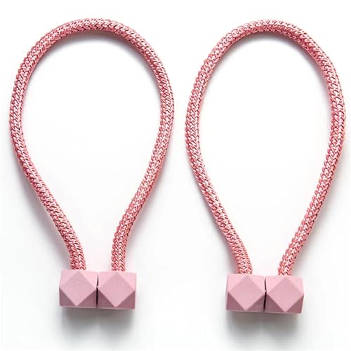 LUYSGBXR Raffhalter Für Vorhänge Vorhang Krawatte Seil Rücken Holdbacks Clips Zubehör Home Dekorationen Bindung Seil(Pink 2,1PC) von LUYSGBXR
