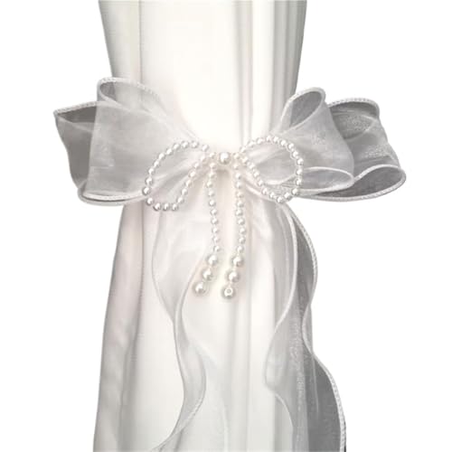 LUYSGBXR Raffhalter Für Vorhänge Vorhang-Raffhalter, Heimdekoration, Spitzen-Raffhalter, dekorative Vorhangbänder(Style-1,Ties_4PC) von LUYSGBXR